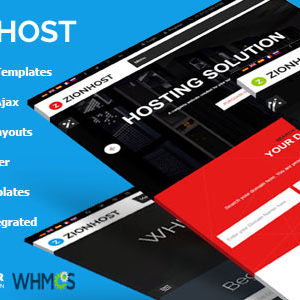 ZionHost - Web Hosting, WHMCS and Corporate Business WordPress Theme